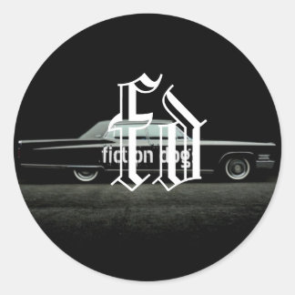 fiction dogs sticker
