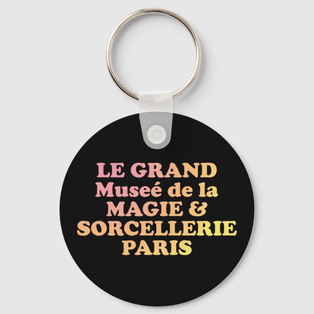 Fictional French Museum of Witchcraft & Wizardry Keychain (Front)