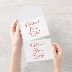 Fictional Men Only All In One Invitation