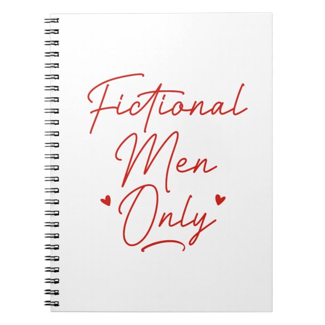 Fictional Men Only Notebook (Front)