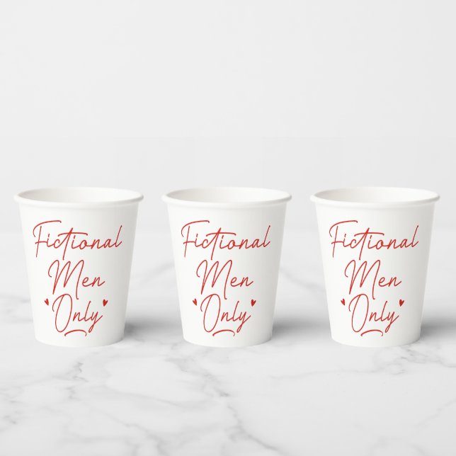 Fictional Men Only Paper Cups (Multi)