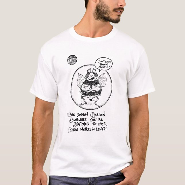 FICTS "abeille étirant" le T-shirt des hommes (Devant)