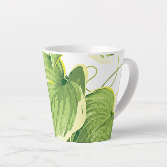 Ficus Plant 2 Latte Mug (Right Angle)