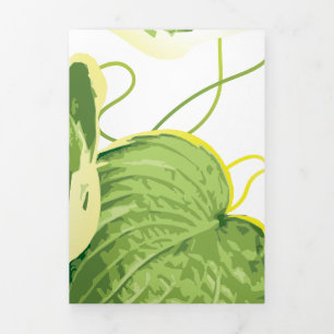 Ficus Plant 2 Tri-Fold Holiday Card
