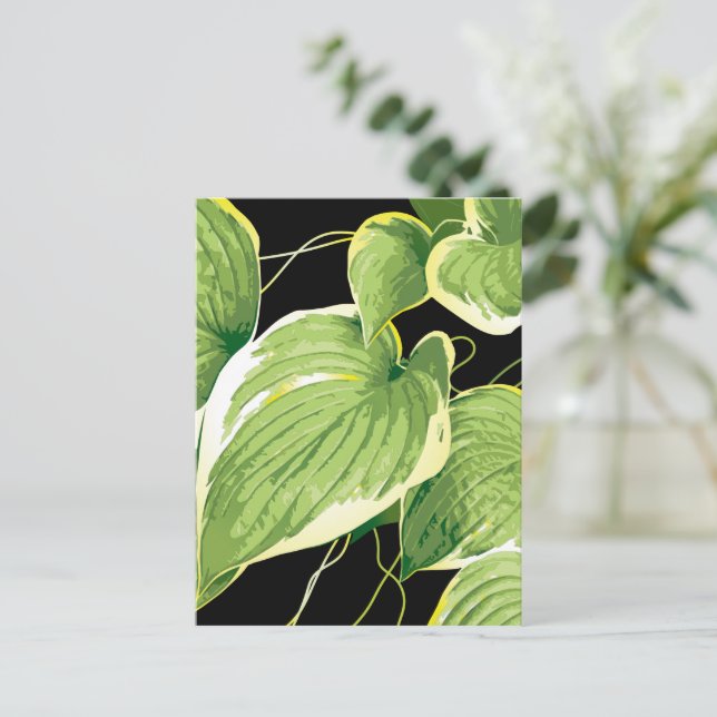 Ficus Plant 3 Holiday Postcard (Standing Front)