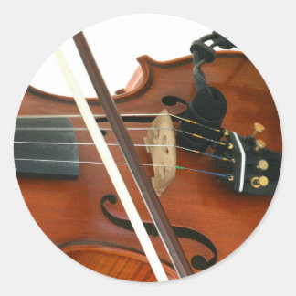 Fiddle Classic Round Sticker