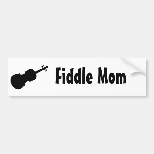 fiddle mom bumper sticker (Front)