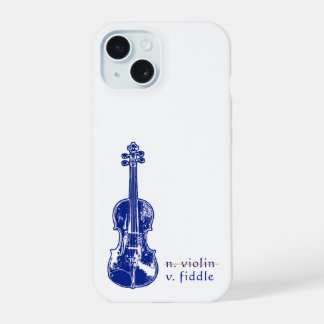 Fiddle Not Violin Bluegrass Country Music Gift iPhone 15 Case