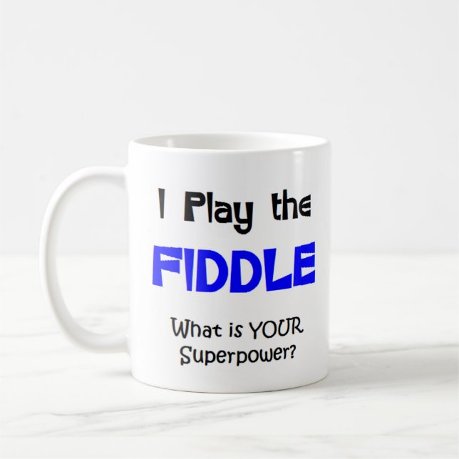 fiddle player coffee mug (Left)