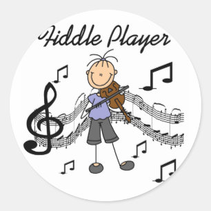 Fiddle Player Stickers Sticker