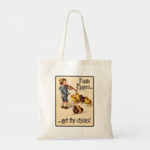Fiddle Players Get the Chicks Violin Music Tote Bag