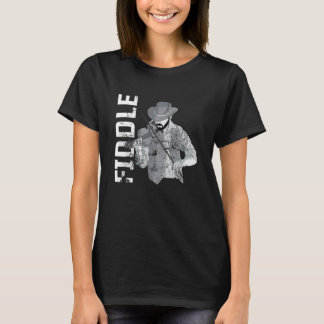Fiddle viola violin music musical instrument strin T-Shirt