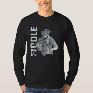Fiddle viola violin music musical instrument strin T-Shirt