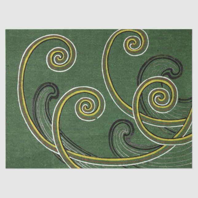 Fiddlehead Fern Gift Wrap Tissue Paper (Front)