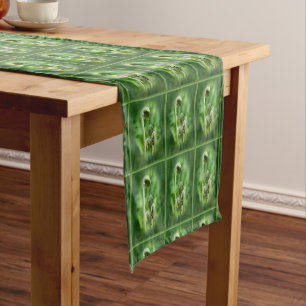 Fiddlehead Ferns Nature Pattern Short Table Runner