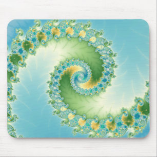Fiddlehead - Fractal art Mouse Pad