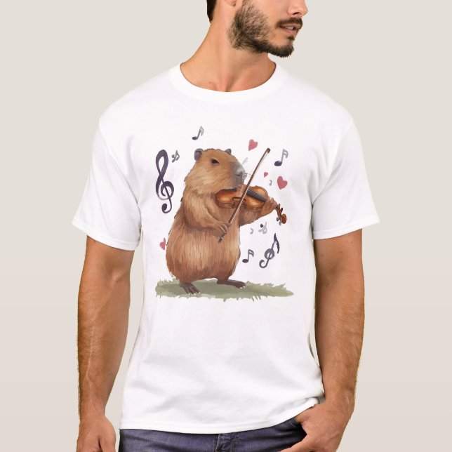 fiddler capybara T-Shirt (Front)