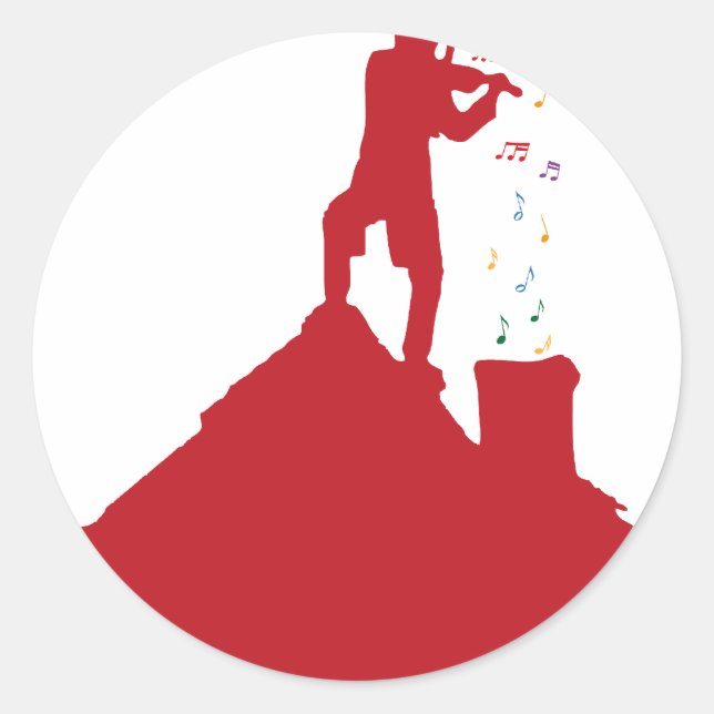 Fiddler  classic round sticker (Front)