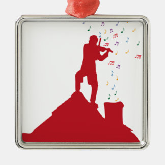 Fiddler metal ornament