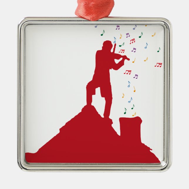 Fiddler  metal ornament (Front)