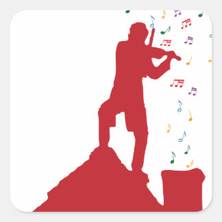 Fiddler square sticker