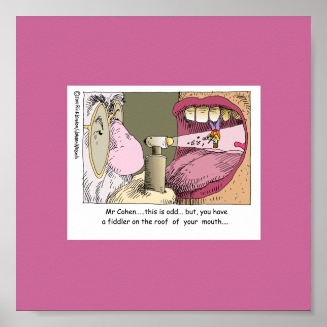 Fiddler sur le toit Dentistère amusant Poster (Devant)