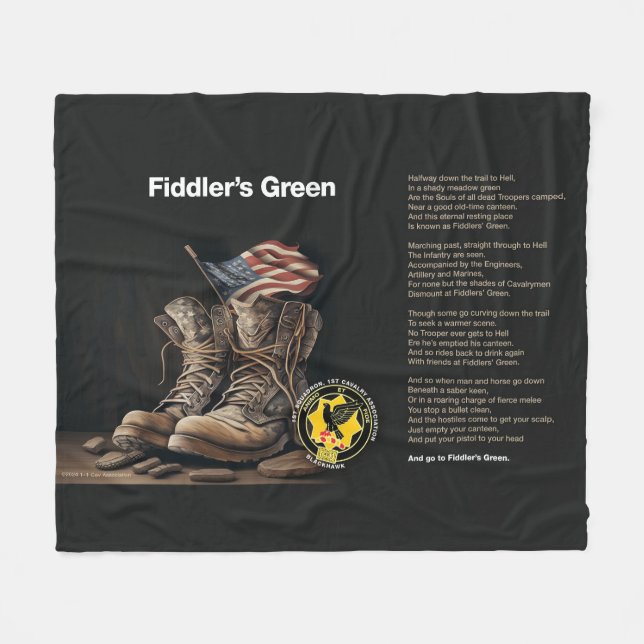 Fiddlers Green Fleece Blanket (Front (Horizontal))