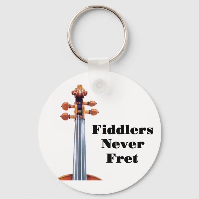 Fiddlers Never Fret Key Ring (Front)