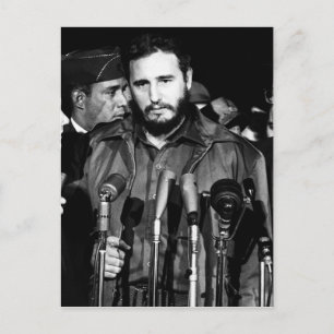 Fidel Castro 1959 Postcard