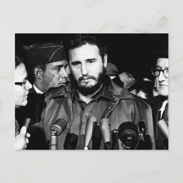 Fidel Castro 1959 Postcard (Front)