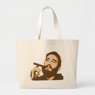 Fidel Castro avec le sac fourre-tout à portrait de