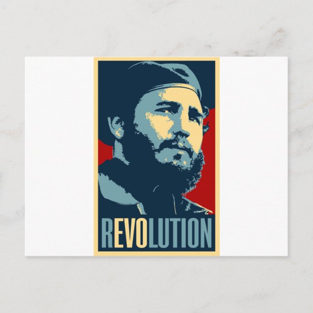 Fidel Castro - Cuban Revolution President of Cuba Postcard (Front)