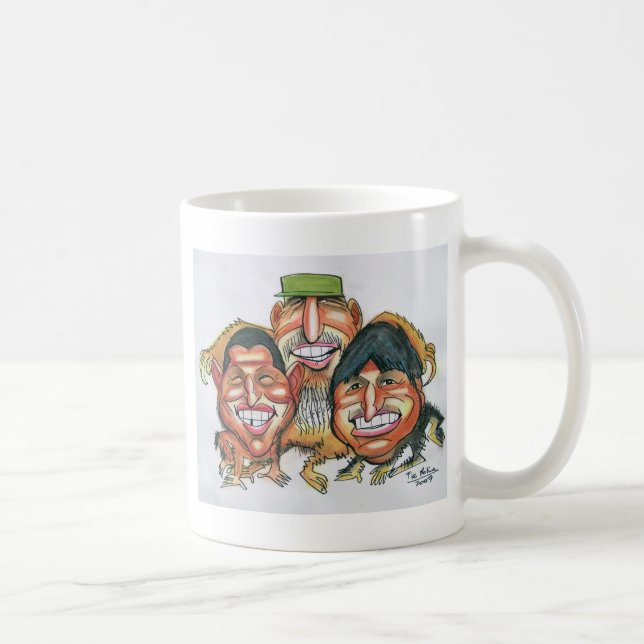 fidel castro,hugo chavez, evo morales coffee mug (Right)