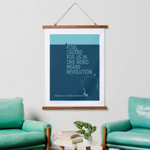 Fidel Castro, Presidente, Revolution, Cuba, Havana Hanging Tapestry