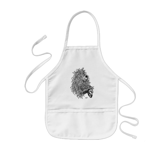 Fidel the little Forest Goblin Kids Apron (Front)