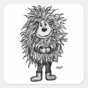 Fidel The Little Forest Goblin Square Sticker