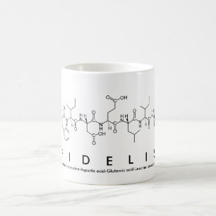 Fidelis peptide name mug
