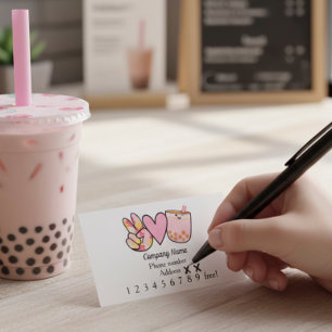 Fidélité Carte de récompense Boba Buble Tea