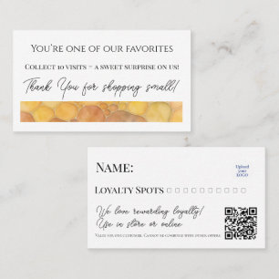 Fidélité Carte de récompense minimaliste moderne Honeypeb