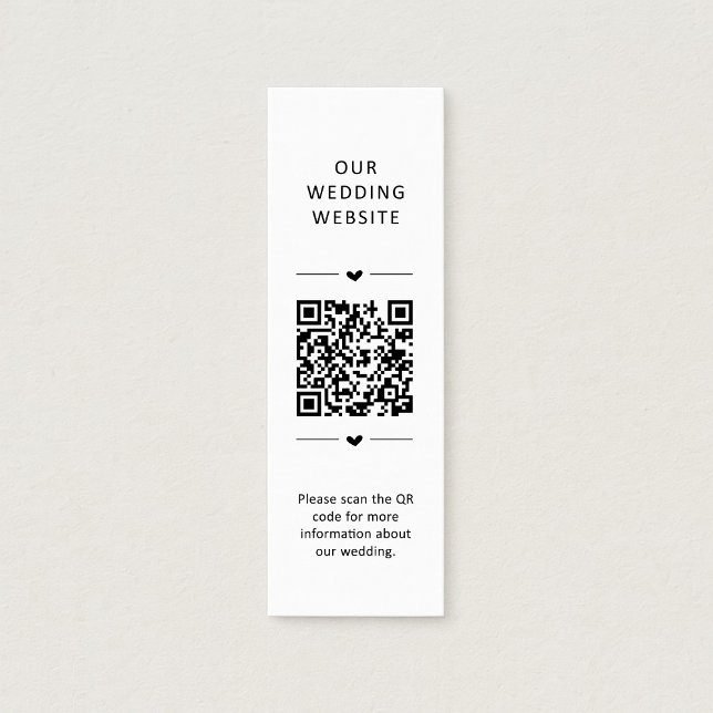 Fidélité Carte de réponse QR Code pour site web de mariage (Créateur téléchargé)