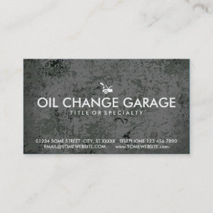 Fidélité carte de timbre de changement d'huile