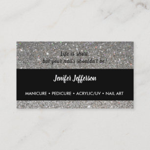 Fidélité Carte de visite de Salon de manucure citation