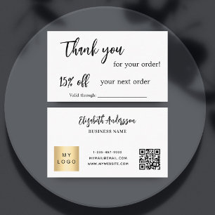 Fidélité Carte d'escompte de logo commercial de code qr bla