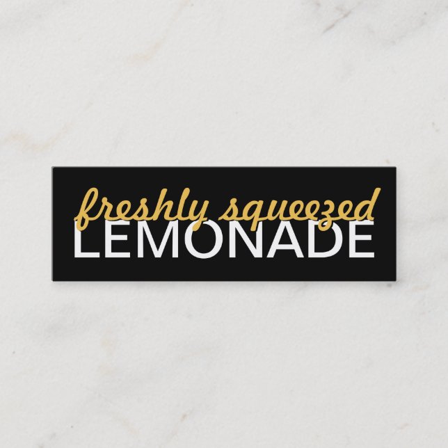 Fidélité carte perforée de limonade (Devant)