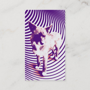 Fidélité carte perforée pourpre de chiots