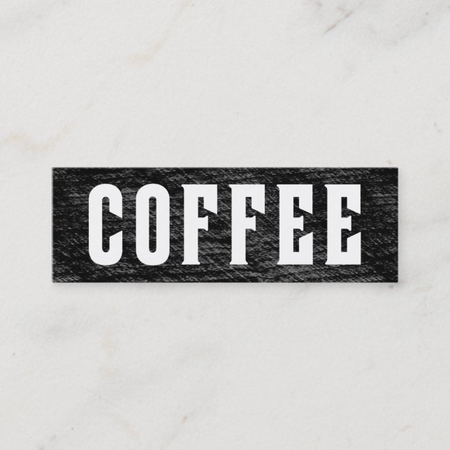 Fidélité Carte perforée renversée de café de mot de style (Devant)