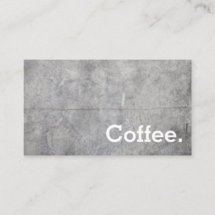 Fidélité Carte perforée simple concrète de café de fidé