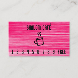 Fidélité Carte perforée stridente tasse de café de schém