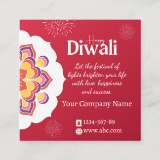 Fidélité Carte personnalisable de Diwali élégante avec mand
