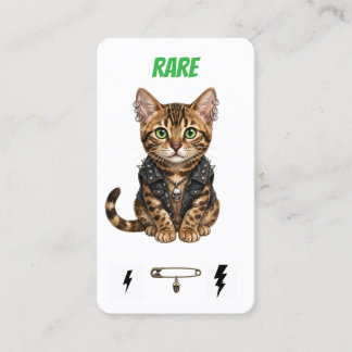 Fidélité Carte rare de collectionneur de chats Punk - Benga